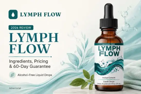 Lymph Flow herbal liquid supplement bottle